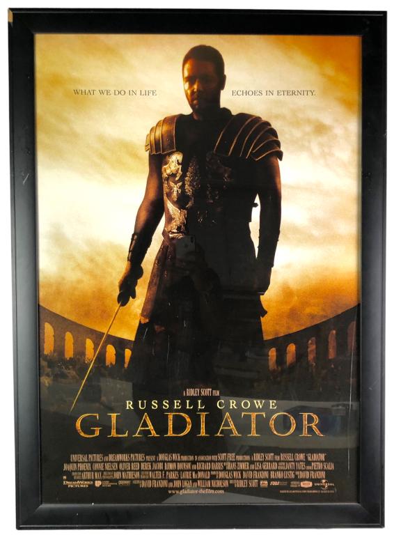 GLADIATOR FRAMED MOVIE POSTER (1 of 2)