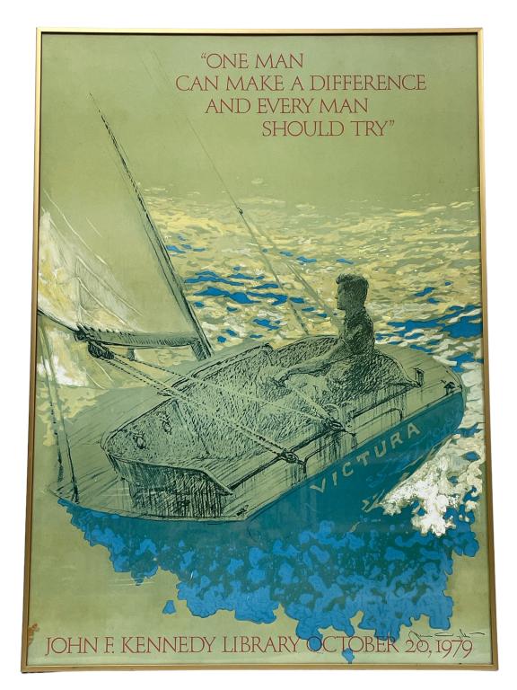 JOHN F. KENNEDY LIBRARY POSTER BY JAMIE WYETH 34" (1 of 4)