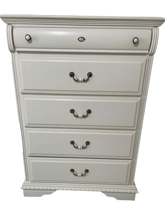 COASTAL MODERN CHIC 5 DRAWER CHEST (1 of 3)
