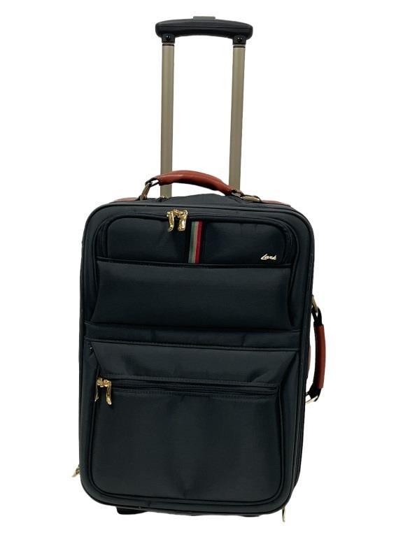 LARK ITALIAN GUCCI STYLE WHEELED UPRIGHT SUITCASE (1 of 7)