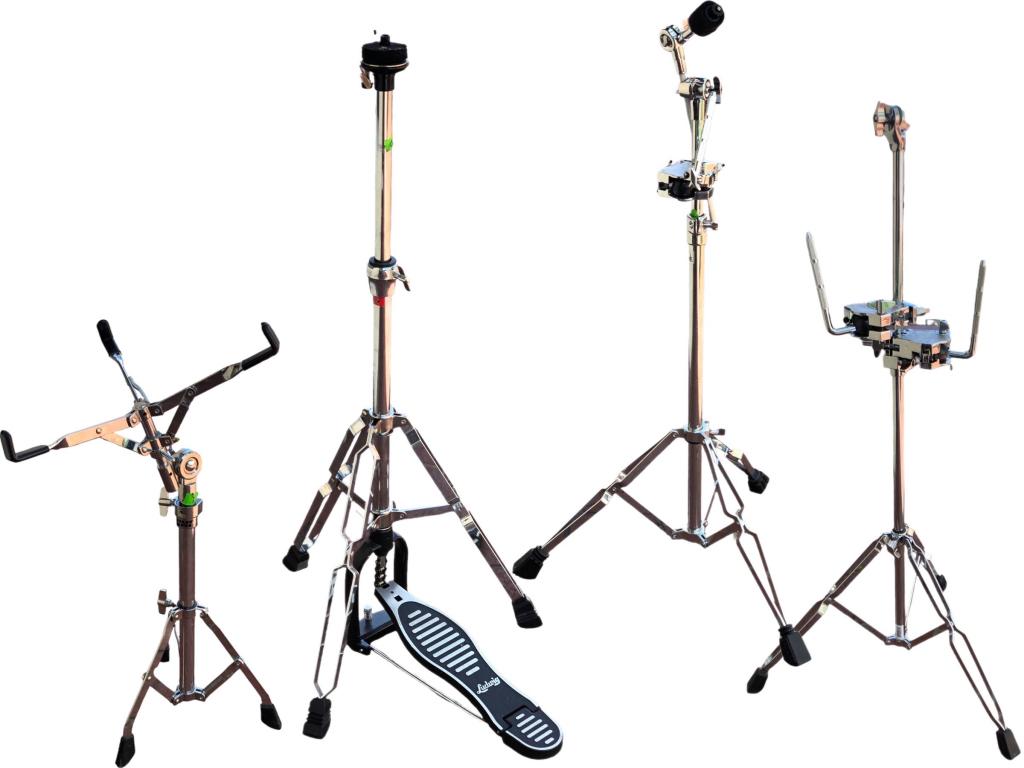 DRUM HARDWARE - HI HAT SNARE TOM & CYMBAL STANDS (1 of 17)