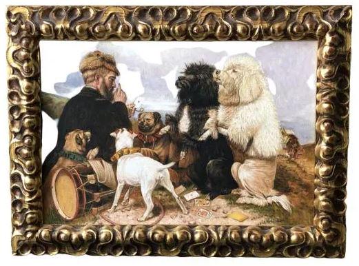 AFTER ANSDELL RICHARD THE LUCKY DOGS OIL PAINTING (1 of 5)