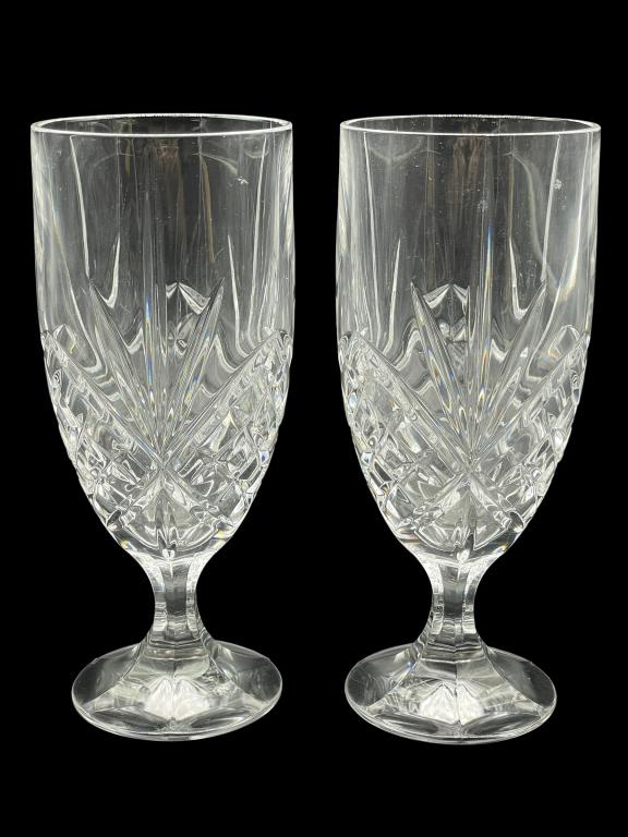 PAIR OF GODINGER SHANNON  CRYSTAL GLASSES (1 of 7)