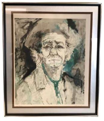 SIGNED RICHARD SHEPARD  CLOWN PORTRAIT PRINT 32" (1 of 6)