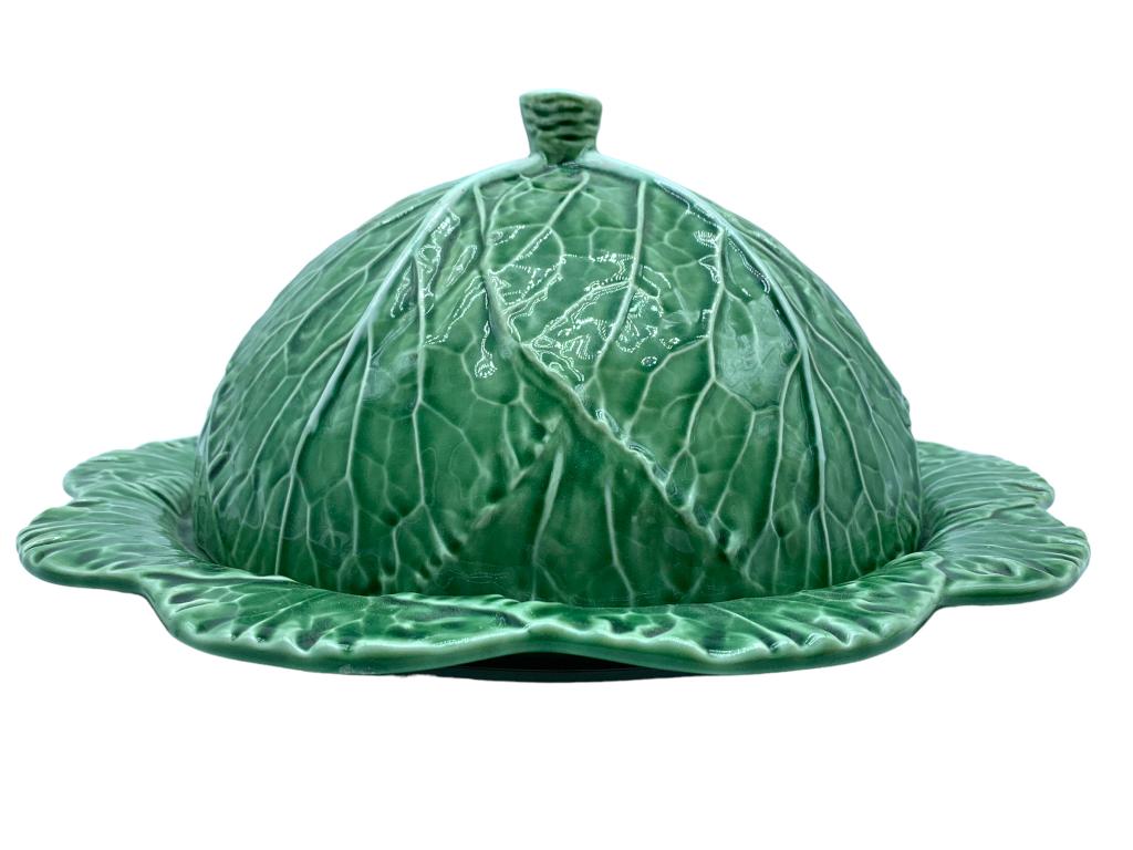 DODIE THAYER STYLE CABBAGE WARE CHEESE TRAY W/ LID (1 of 6)