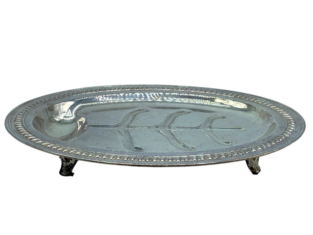 VTG 1930'S SHEFFIELD STYLE ENGLISH MEAT TRAY (1 of 6)