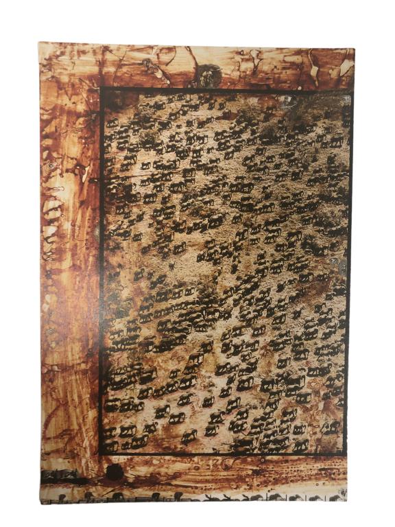 PETER BEARD - SCHOOL OF ELEPHANTS, COLOR PRINT 14" (1 of 2)