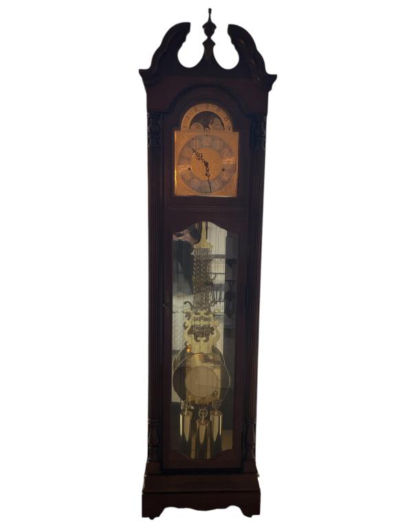 RIDGEWAY ODETTE TALL CASE GRANDFATHER CLOCK 85" (1 of 8)
