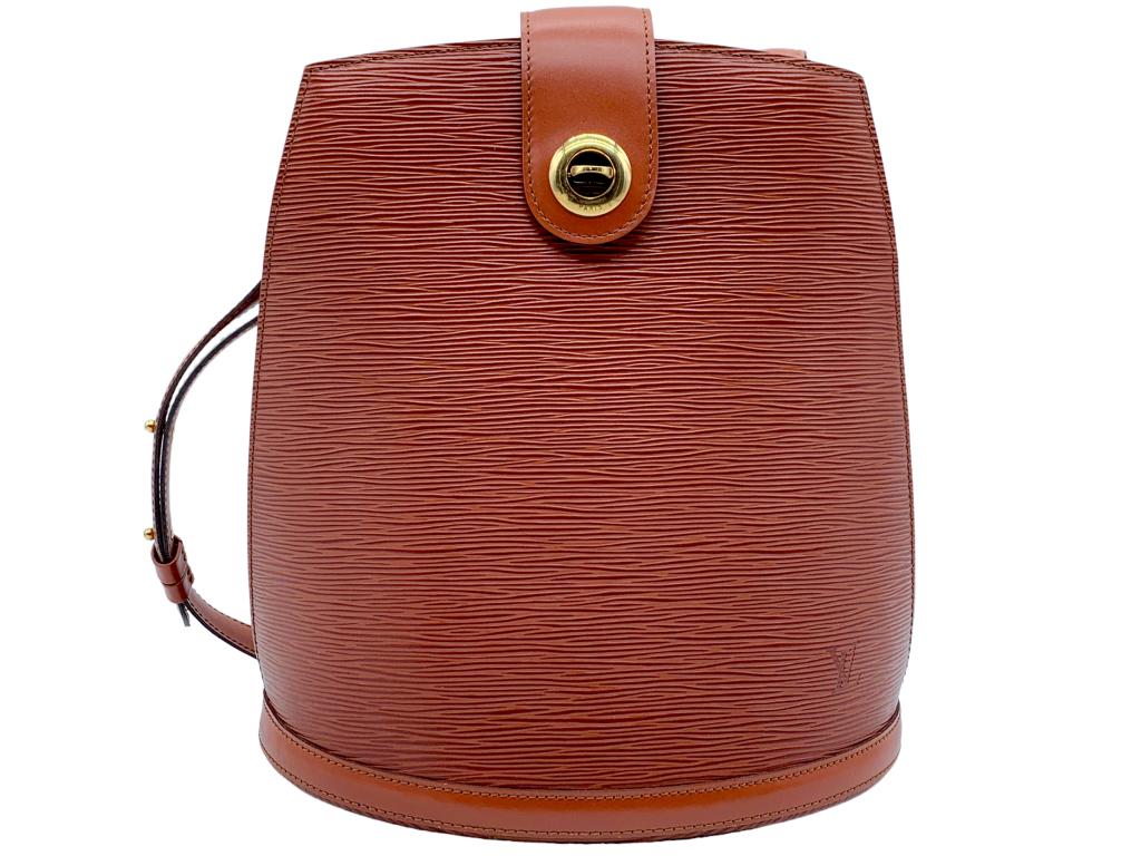 LOUIS VUITTON TAN CLUNY BUCKET HANDBAG (1 of 5)