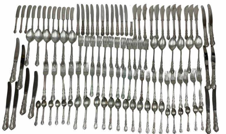 120 PC 900 SILVER BOGOTA FLATWEAR SET 5034 G (1 of 6)