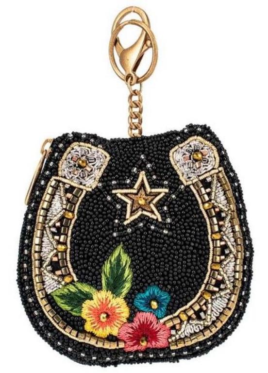 NEW MARY FRANCES GOOD LUCK KEY CHAIN COIN PURSE (1 of 3)