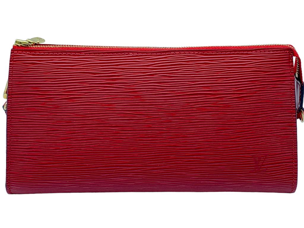 LOUIS VUITTON RED EPI  LEATHER  ACCESSORY POUCH (1 of 3)