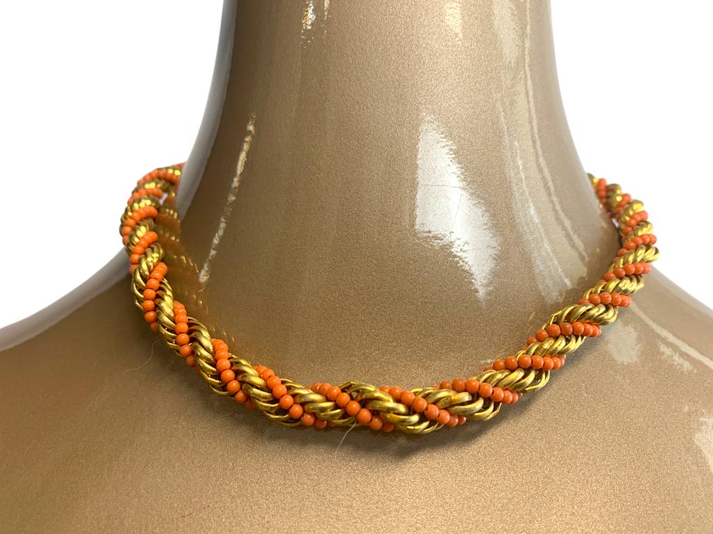 KENNETH J. LANE SPIRAL NECKLACE 17": KENNETH J. LANE SPIRAL NECKLACE SIZE: 17" JR BTQ 02/14