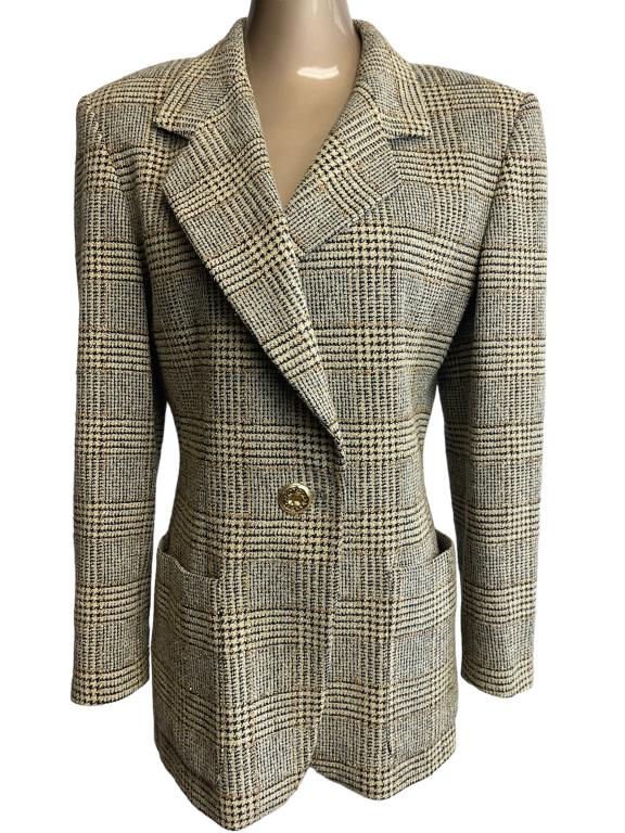 ESCADA TWEED WOOL JACKET SIZE 38 (1 of 3)
