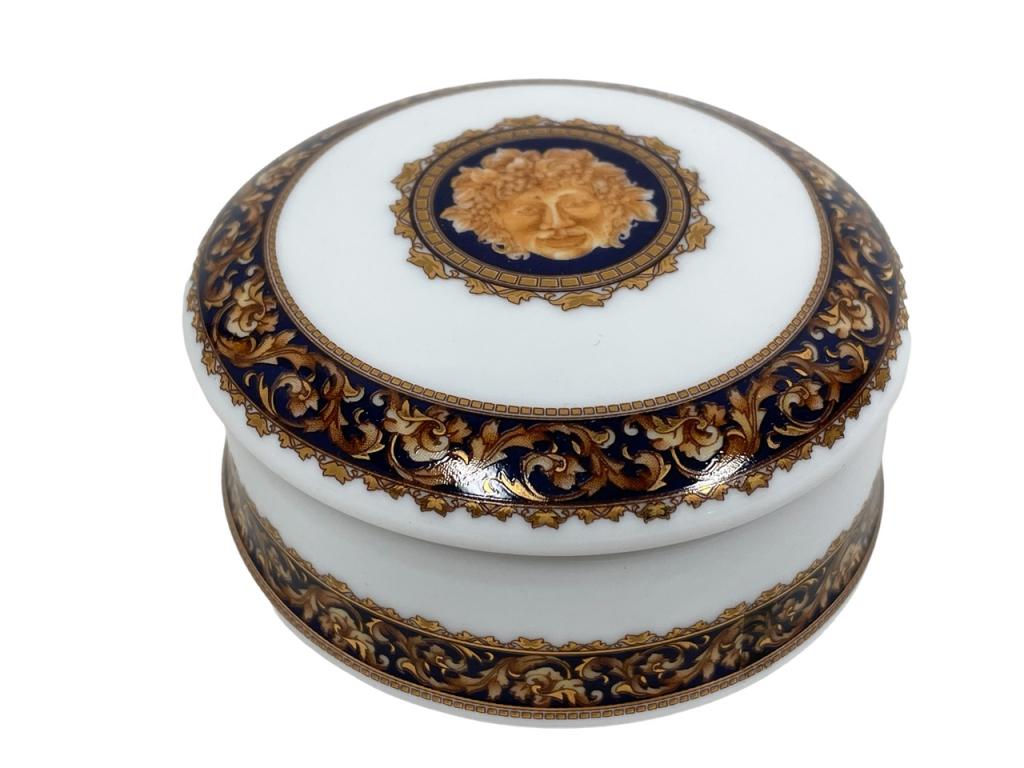 LIMOGES BACCHUS LIDDED PORCELAIN TRINKET BOX 3" (1 of 6)