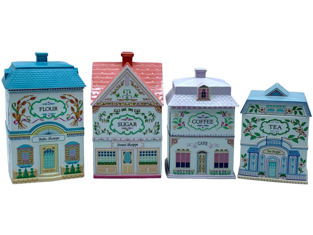 VTG COLLECTION OF LENOX "VILLAGE CANISTERS" (4) (1 of 11)