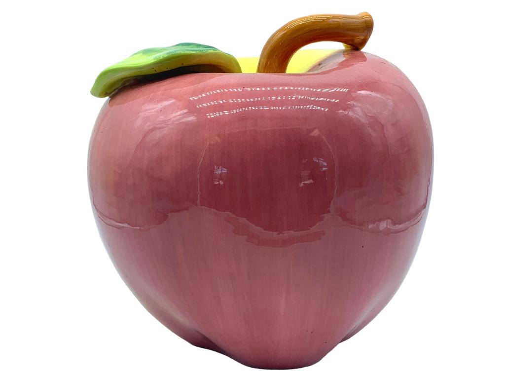 VTG PORCELAIN RED & GREEN APPLE SCULPTURE 13" (1 of 4)