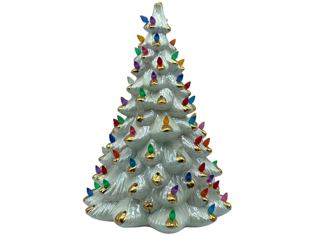 VTG CERAMIC ORNATE CHRISTMAS TREE 12" (1 of 6)