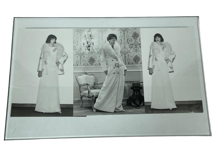 VINTAGE TIZIANI / LAGERFELD FASHION PHOTOGRAPHS: VINTAGE TIZIANI / LAGERFELD ITALIAN FASHION PHOTOGRAPHS | BLACK AND WHITE FASHION PHOTOGRAPHY ITALY -9" X 12" APPROX-PRE OWNED CONDITION, MINOR WEAR, NOT FRAMED-DP22123
