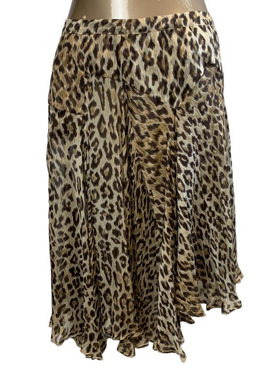 VTG DOLCE & GABBANA LEOPARD PRINT SKIRT SZ 8 (1 of 3)
