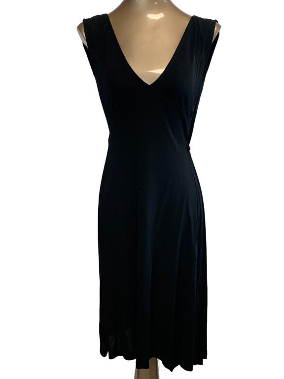 DIANE VON FURSTENBERG BLACK COCKTAIL DRESS SZ 6 (1 of 3)