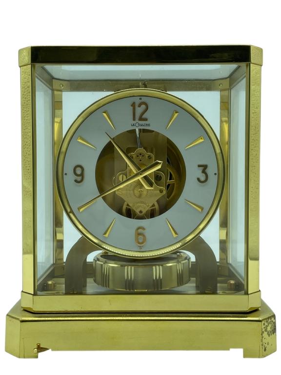 SWISS JAEGER LECOULTRE BRASS ATMOS CLOCK 9" (1 of 10)