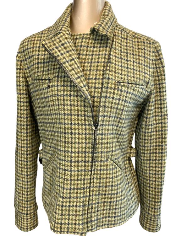 VTG RALPH LAUREN ZIP UP BLAZER JACKET SZ 8 (1 of 3)