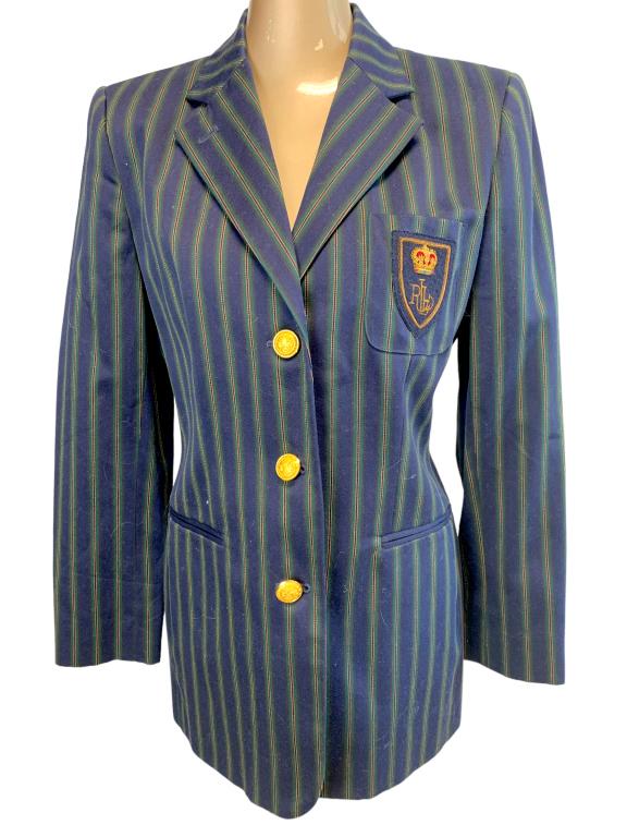 VTG RALPH LAUREN PINSTRIPE BLAZER SIZE 6 (1 of 3)