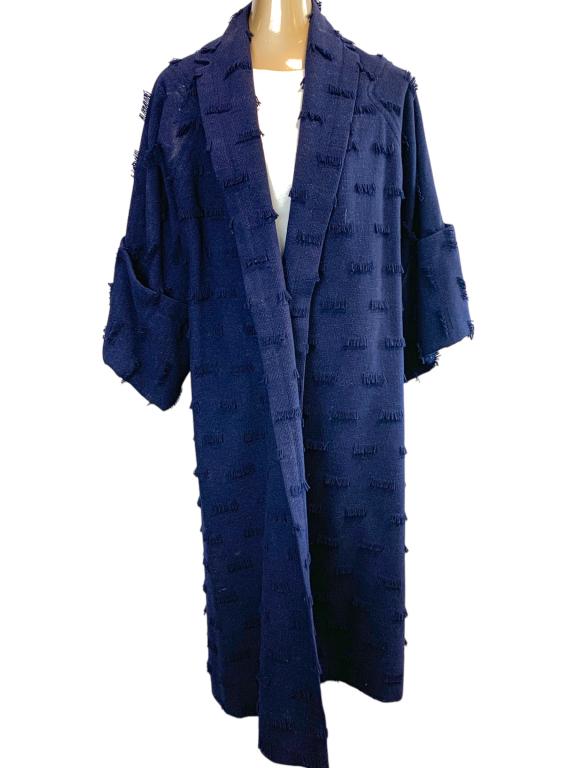 VTG BLUE WOOL JACKET JACKET SZ MEDIUM (1 of 2)