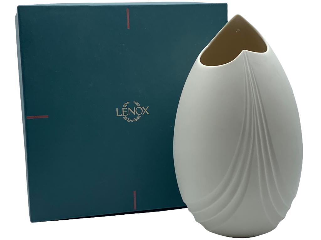 LENOX MID-MOD ART DECO PORCELAIN CERAMIC VASE 11" (1 of 2)