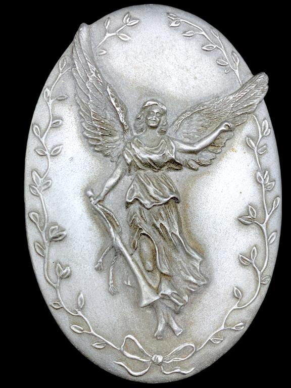 VTG PEWTER GUARDIAN ANGEL TRINKET / PILL BOX 3.25": -VTG PEWTER GUARDIAN ANGEL TRINKET / PILL BOX 3.25"-Measures about 2.25? x 3.25? x .75?-JR BTQ 03/02