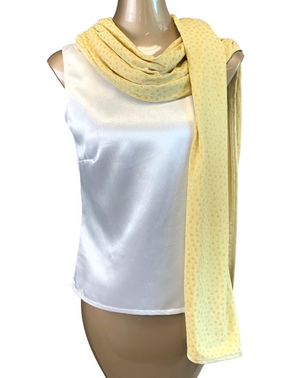 VTG ILANA WOLF POLYESTER SCARF 93": VTG ILANA WOLF POLYESTER SCARF 93" -93" X 14"JR BTQ RCK 03/06