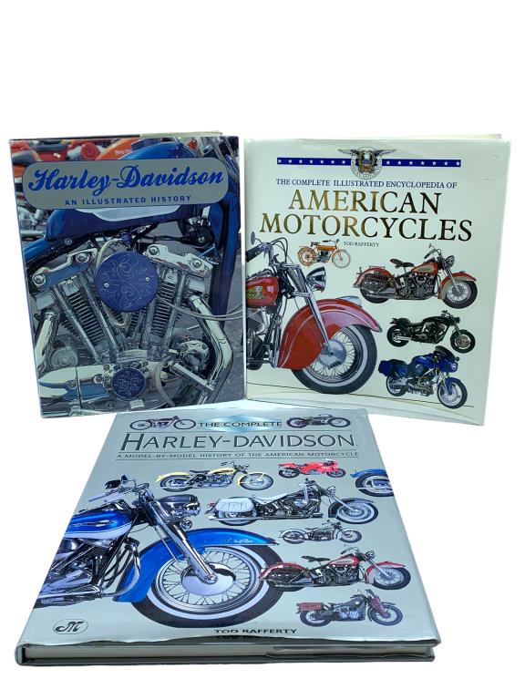 COLLECTION OF HARLEY-DAVIDSON MOTORCYCLE BOOKS (3) (1 of 1)