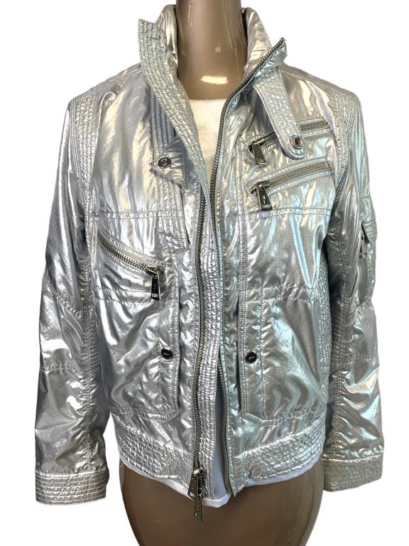 RALPH LAUREN BLACK LABEL RETRO SILVER JACKET (1 of 7)