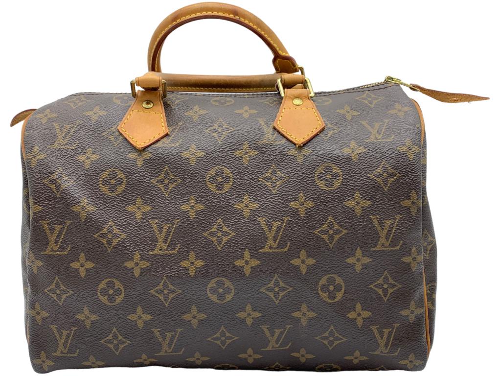 LOUIS VUITTON BROWN MONOGRAMMED SPEEDY BAG (1 of 4)