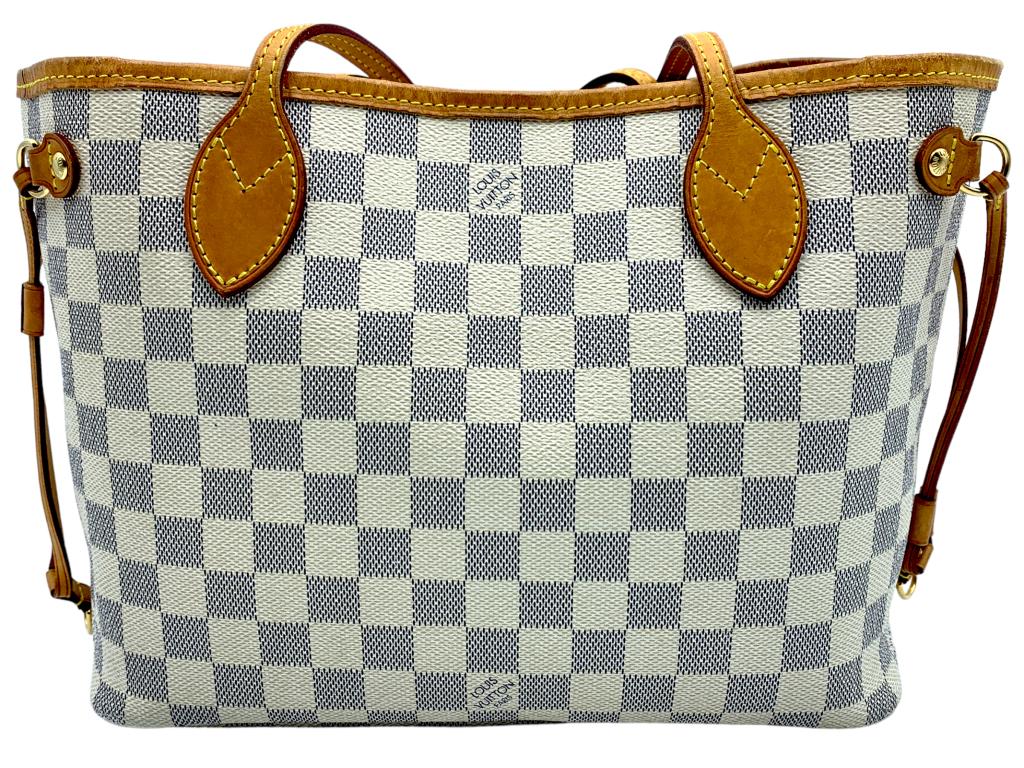 LOUIS VUITTON DAMIER AZUR NEVERFULL HANDBAG (1 of 4)
