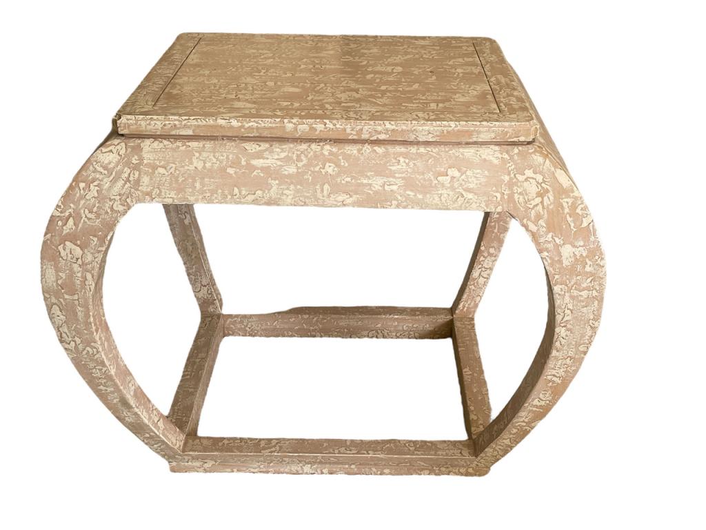 VTG ASIAN MODERN CHINOISERIE SIDE TABLE 26" (1 of 5)