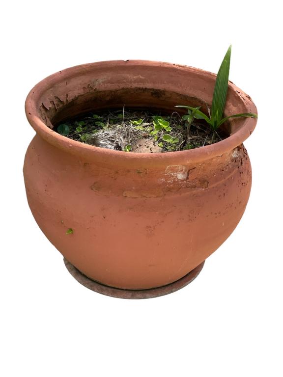 LARGE TERRACOTTA OUTDOOR PLANTER 24" (1 of 4)