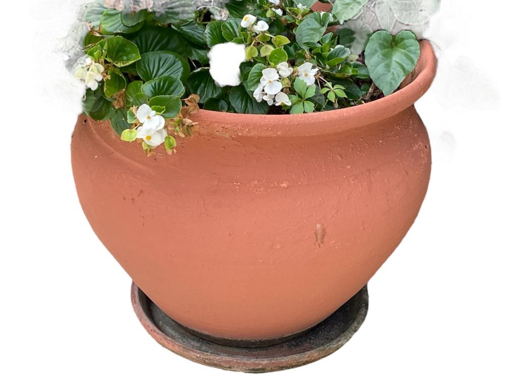 LARGE TERRACOTTA OUTDOOR PLANTER 24" (1 of 3)