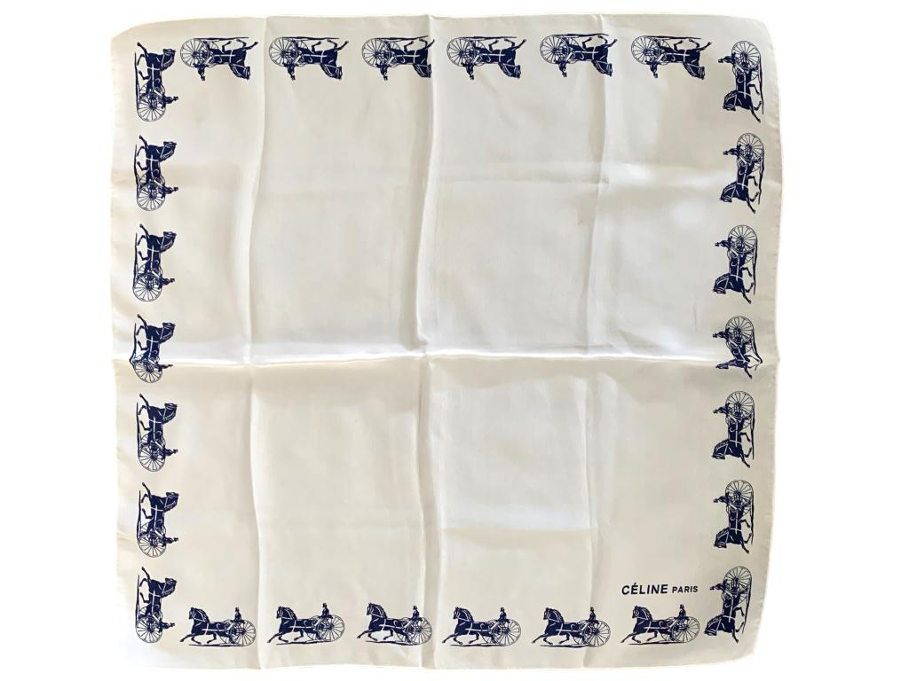 CELINE PARIS MENS POCKET SQUARE 18" (1 of 2)