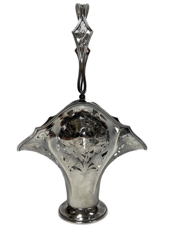 STERLING SILVER ART NOUVEAU BRIDAL BASKET 706G (1 of 5)