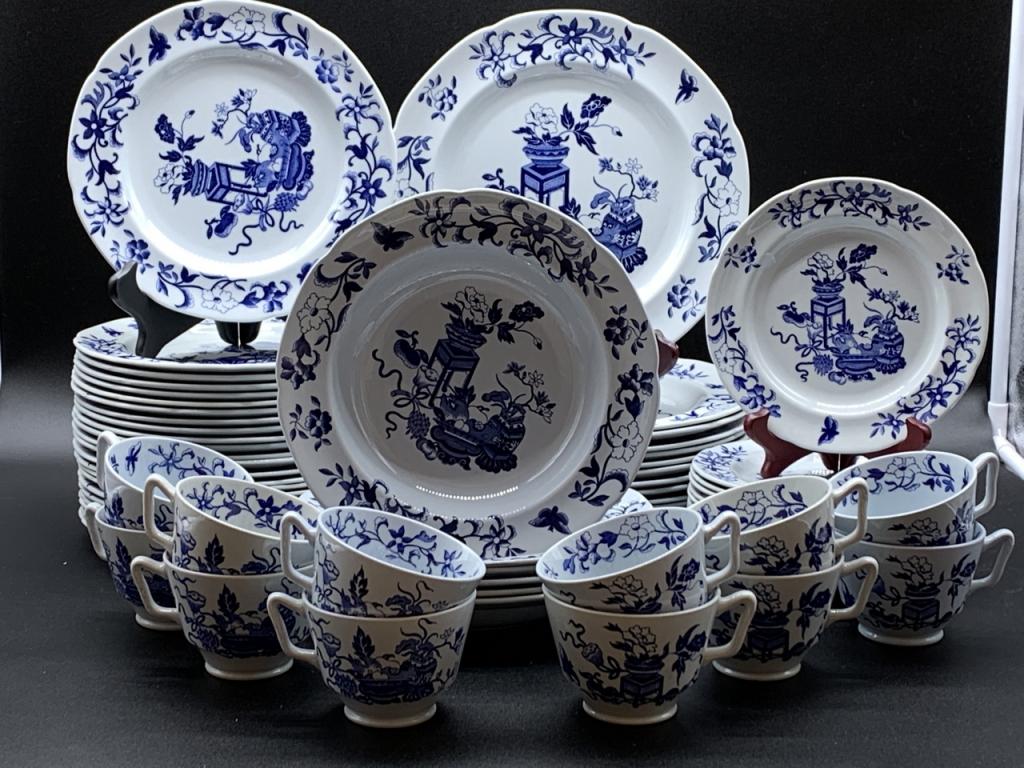 VTG COPELAND SPODE ALL BLUE (FINE NEWSTONE) CHINA (1 of 3)