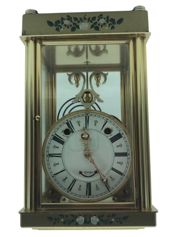 VINTAGE LINDEN JAPAN BRASS CARRIAGE CLOCK (1 of 7)