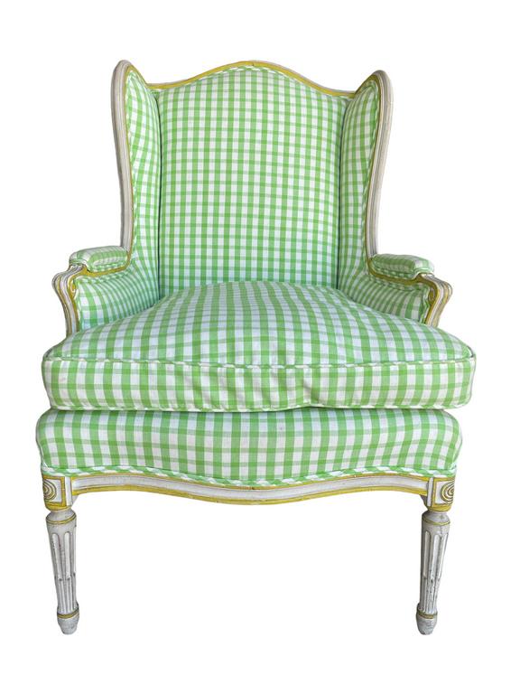 VINTAGE MARTINI NY  WINGBACK ARM CHAIR 42" (1 of 5)