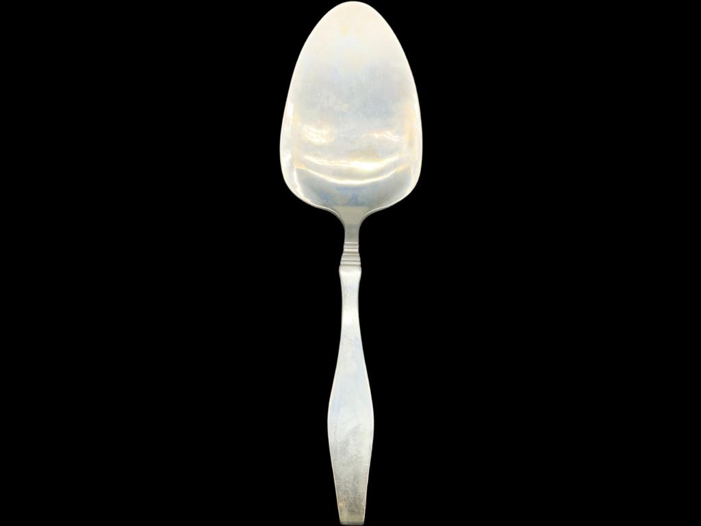 DANISH MODERN STERLING SILVER SERVING SPOON 129g (1 of 6)