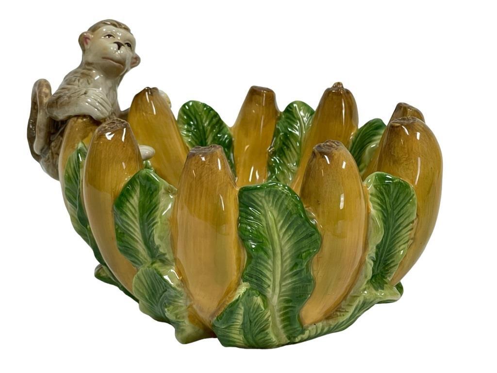 RARE KALDUN AND BOGLE BANANA MONKEY DISH 8" (1 of 6)