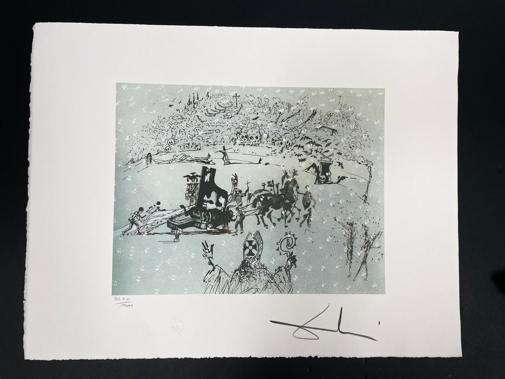 SIGNED SALVADOR DALI LITHOGRAPH 26" (1 of 4)