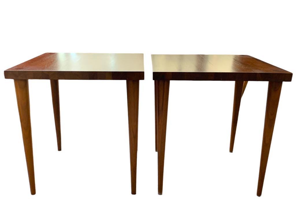 Mel Smilow Danish Modern Stacking Snack Tables (2)