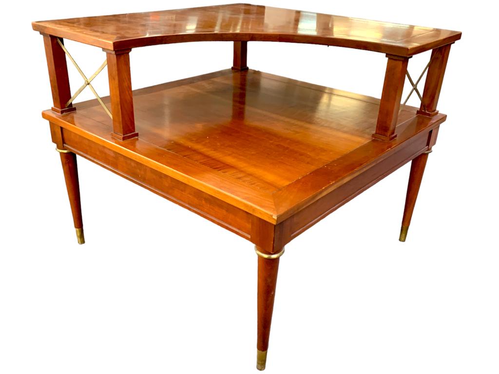 BRANDT MID-MOD 1950'S TEAK STYLE SQUARE END TABLE (1 of 7)