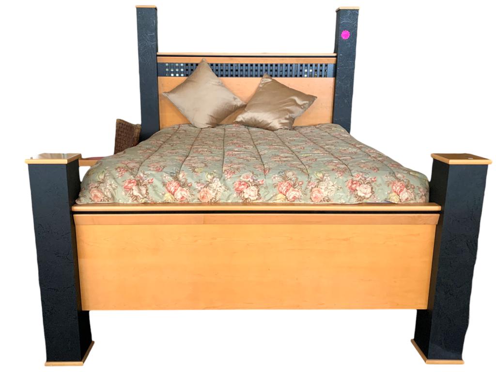 MILLENNIUM MAPLE WOOD QUEEN SIZE BED (1 of 4)
